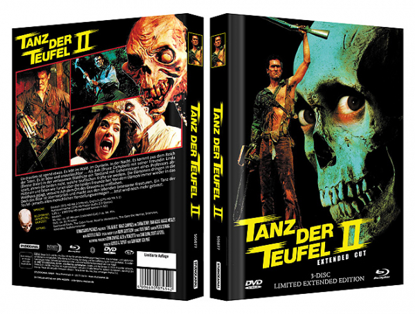 Tanz der Teufel 2 - Uncut Limited 3-Disc Extended Edition (DVD+2xBlu-ray Disc) - Mediabook - Cover A