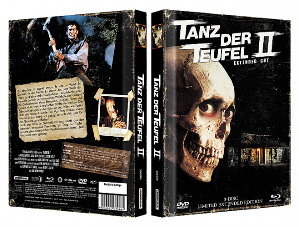 Tanz der Teufel 2 - Uncut Limited 3-Disc Extended Edition (DVD+2xBlu-ray Disc) - Mediabook - Cover B