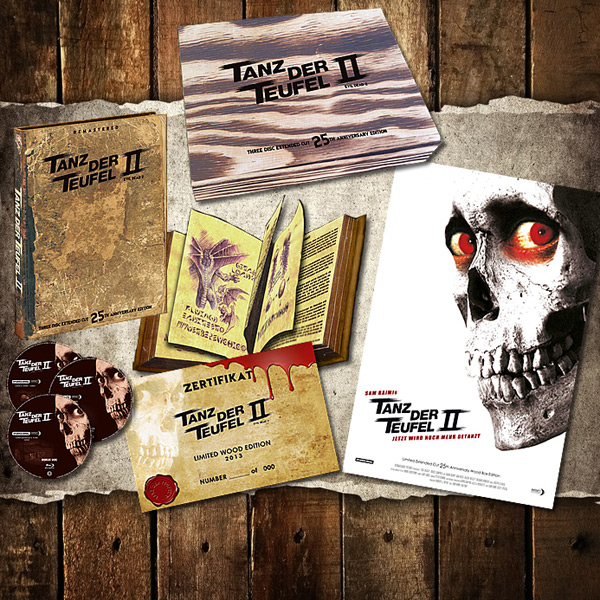 Tanz der Teufel 2 - Uncut Limited 3-Disc Extended Wood Edition (DVD+2xBlu-ray Disc)