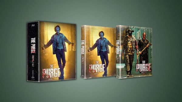 The Purge - Staffel 1+2 - Limited Edition (4x Blu-ray Disc) - 2x Mediabook im Schuber