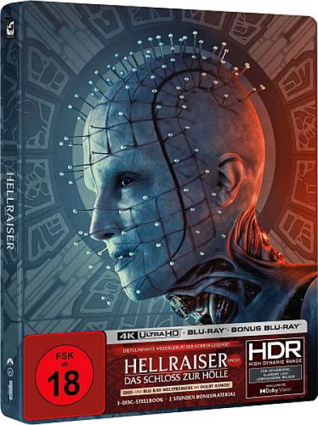 Hellraiser - Das Schloss zur Hölle - Limited Uncut Edition (4K UHD+2x Blu-ray Disc) - Steelbook
