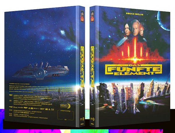 Das fünfte Element - Limited Edition (4K UHD+Blu-ray Disc) - 5x Mediabook Bundle