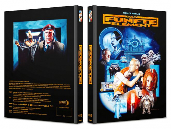Das fünfte Element - Limited Edition (4K UHD+Blu-ray Disc) - 5x Mediabook Bundle