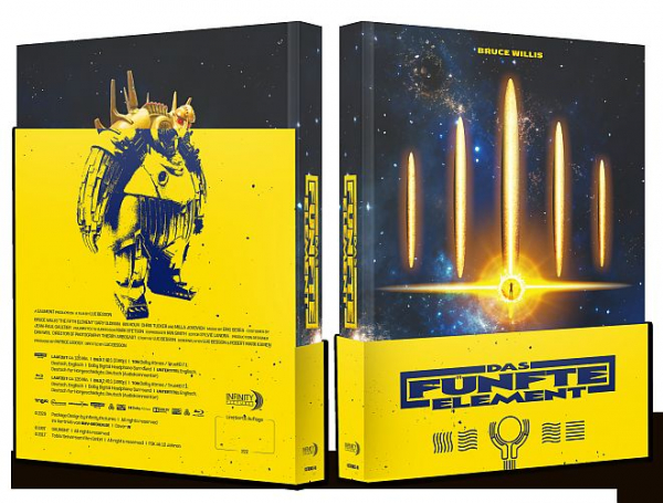 Das fünfte Element - Limited Edition (4K UHD+Blu-ray Disc) - 5x Mediabook Bundle