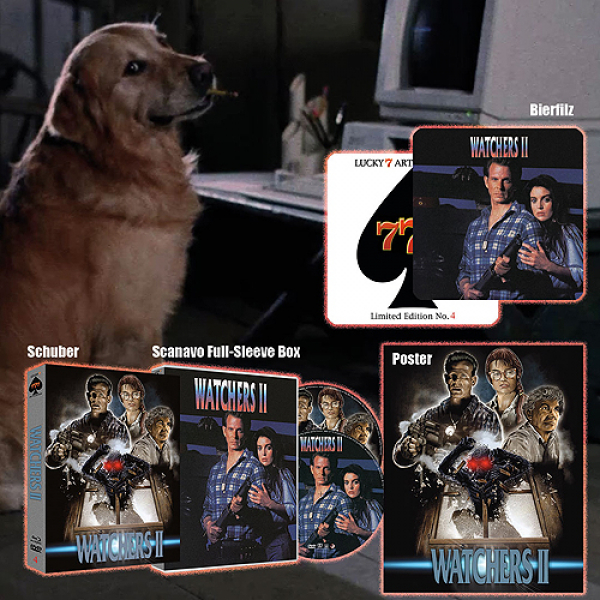 Watchers II - Augen des Terrors - Limited Uncut 777 Edition (DVD+Blu-ray Disc) - Scanavo Amaray mit Schuber